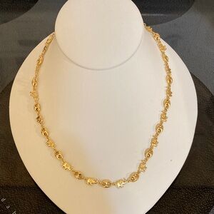 Elegant Elephant Gold Filled Chain Necklace